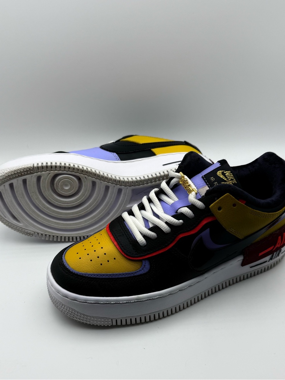 Nike Air Force 1 Shadow Sisterhood DQ6114-700 Women’s Size 8 Sneakers Used No Bo